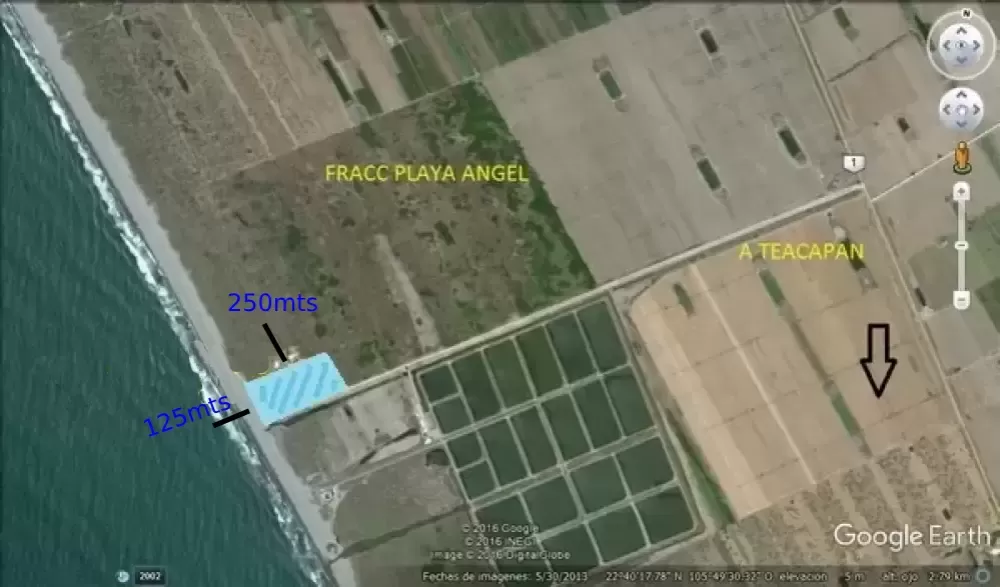 land in beach angel teacapan